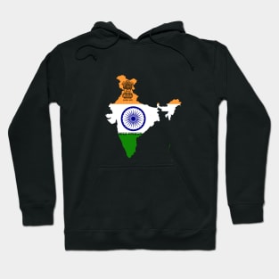 India flag & map Hoodie